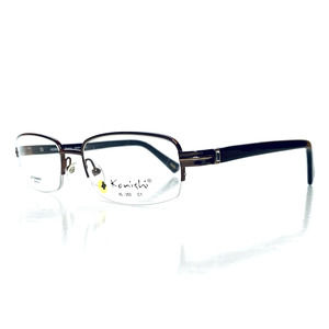 New Konishi Brown Rectangular Glasses